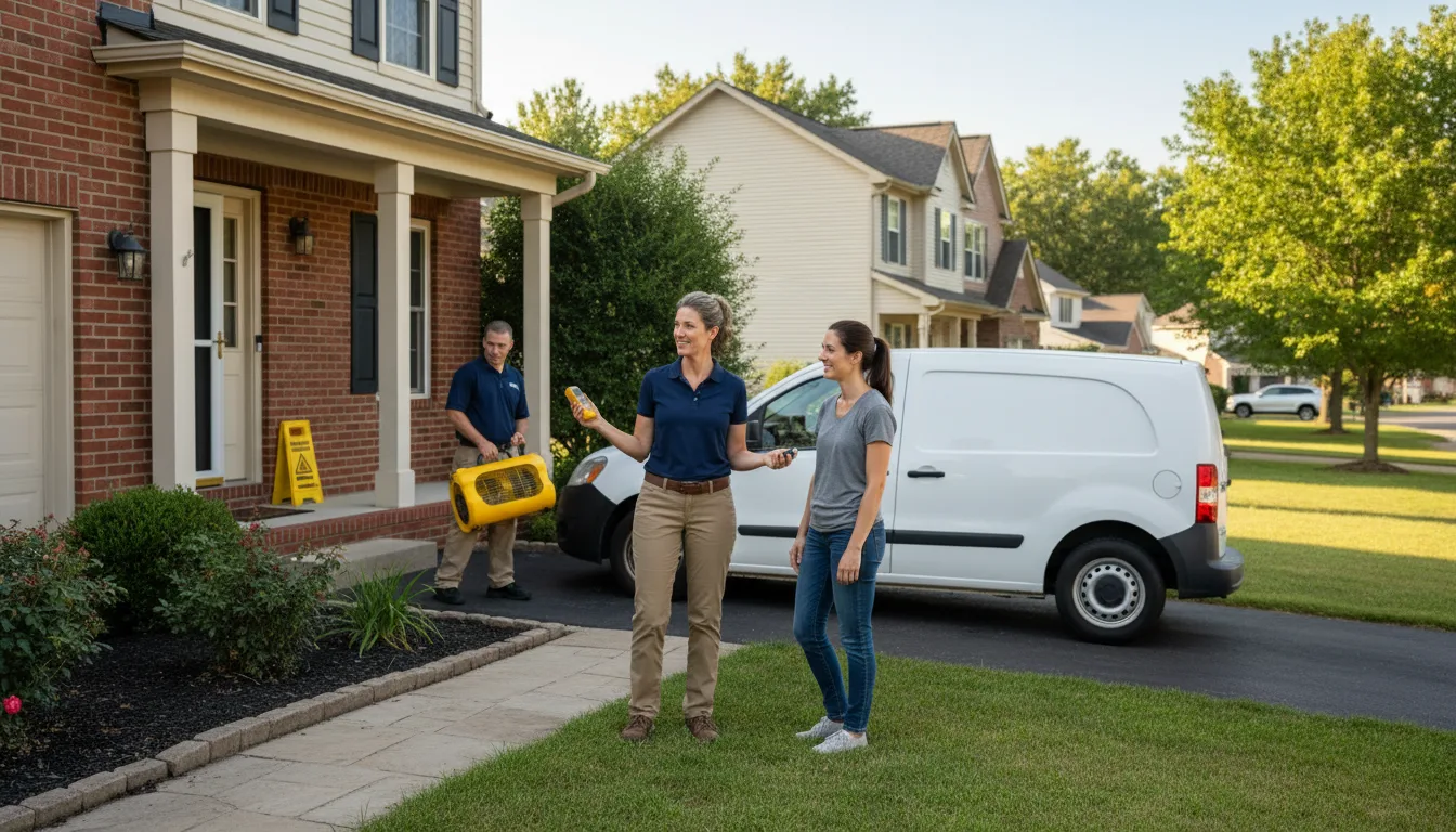 Residential water damage restoration in Gillett, PA